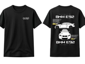 BMW E92 T-PAITA musta