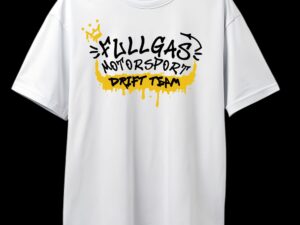 FULLGAS T-PAITA valkoinen